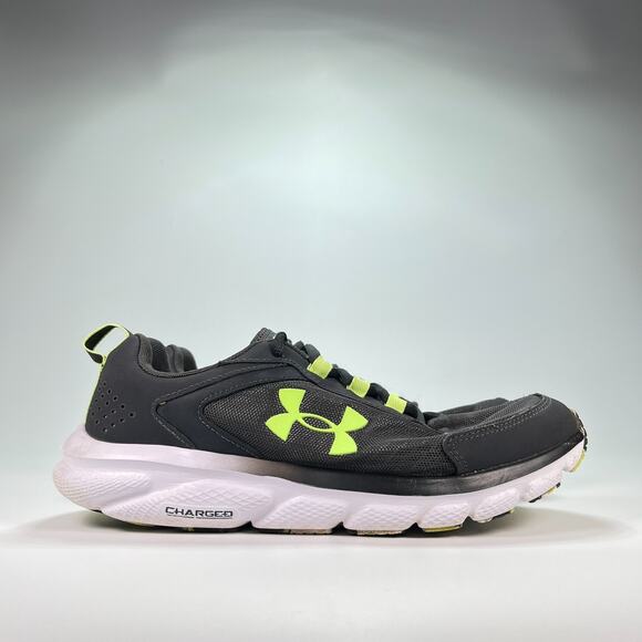 Under Armour Charged Assert 9 Dark Gray Running Shoes 3024852-101 Men's Size 9 - Picture 1 of 10